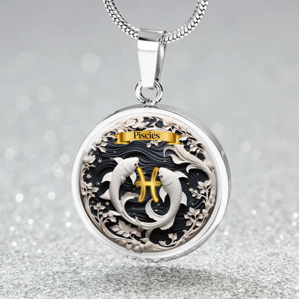 Pisces Zodiac Sign- Custom Crafted Necklace ShineOn Fulfillment
