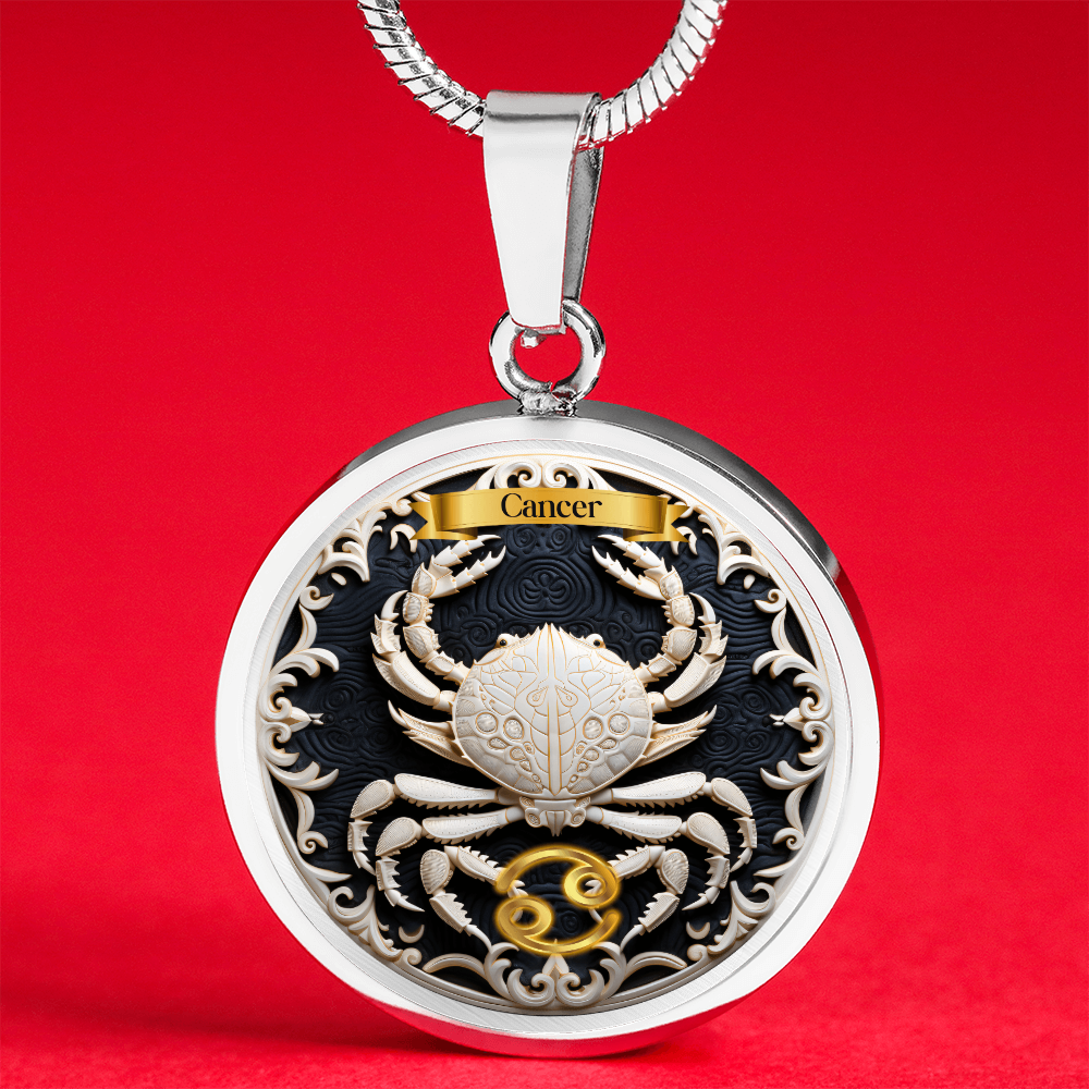 Cancer Zodiac Sign - Custom Crated Necklace ShineOn Fulfillment