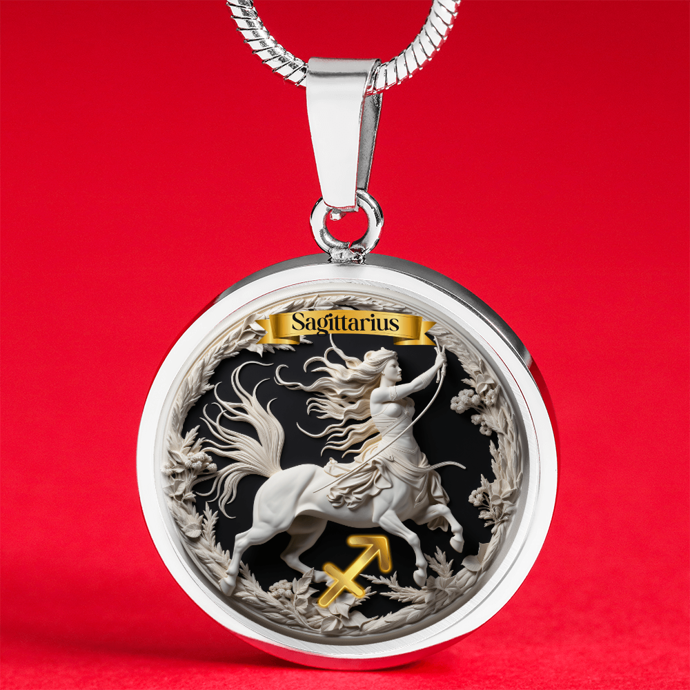 Sagittarius Zodiac Sign - Custom Crafted Necklace ShineOn Fulfillment