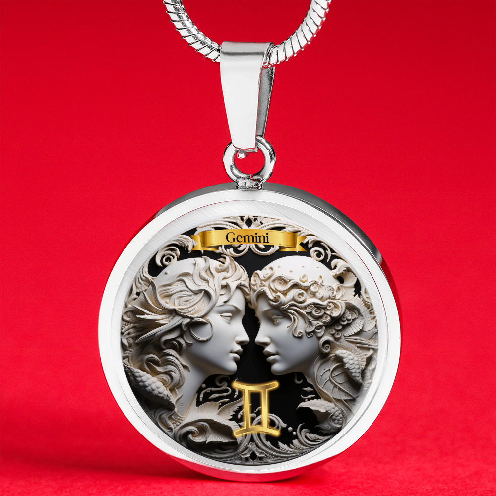 Gemini Zodiac Sign - Custom Crafted Necklace ShineOn Fulfillment