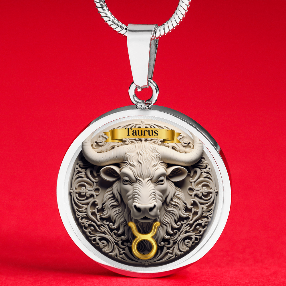 Taurus Zodiac Sign - Custom Crafted Necklace ShineOn Fulfillment