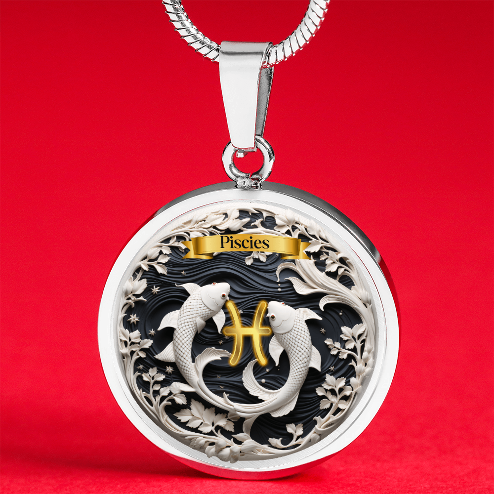 Pisces Zodiac Sign- Custom Crafted Necklace ShineOn Fulfillment