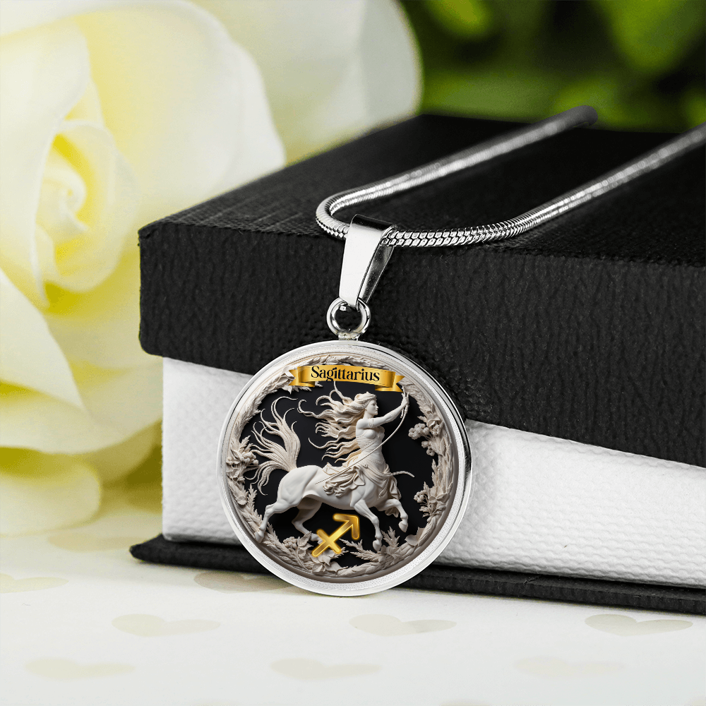Sagittarius Zodiac Sign - Custom Crafted Necklace ShineOn Fulfillment