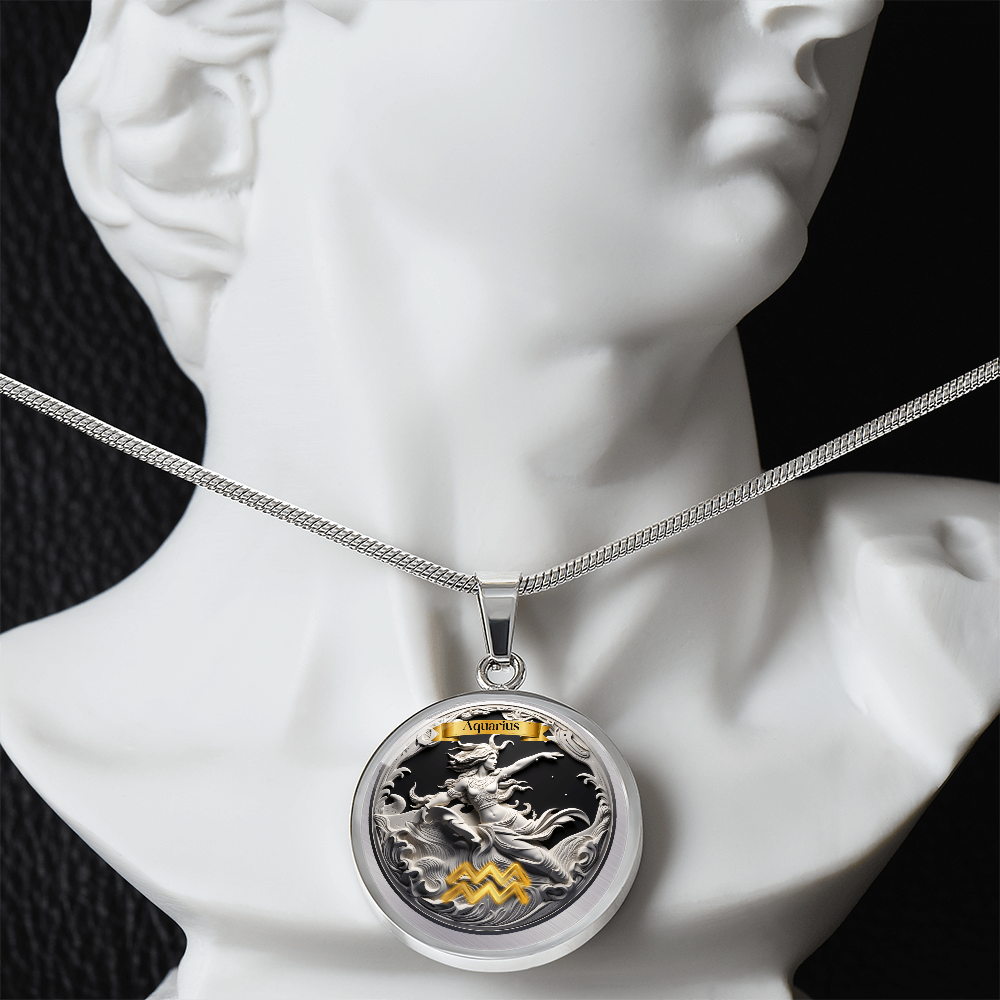 Aquarius Zodiac Signs - Custom Crafted Necklace ShineOn Fulfillment