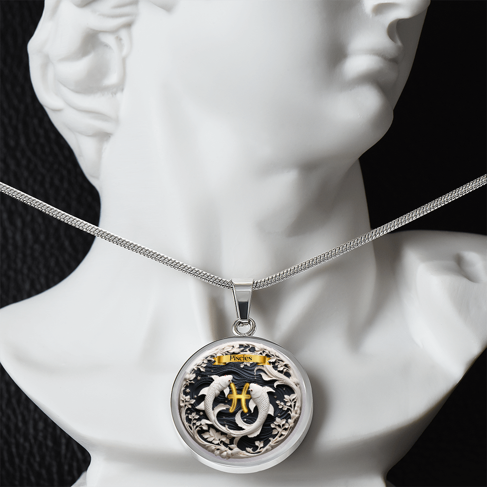 Pisces Zodiac Sign- Custom Crafted Necklace ShineOn Fulfillment