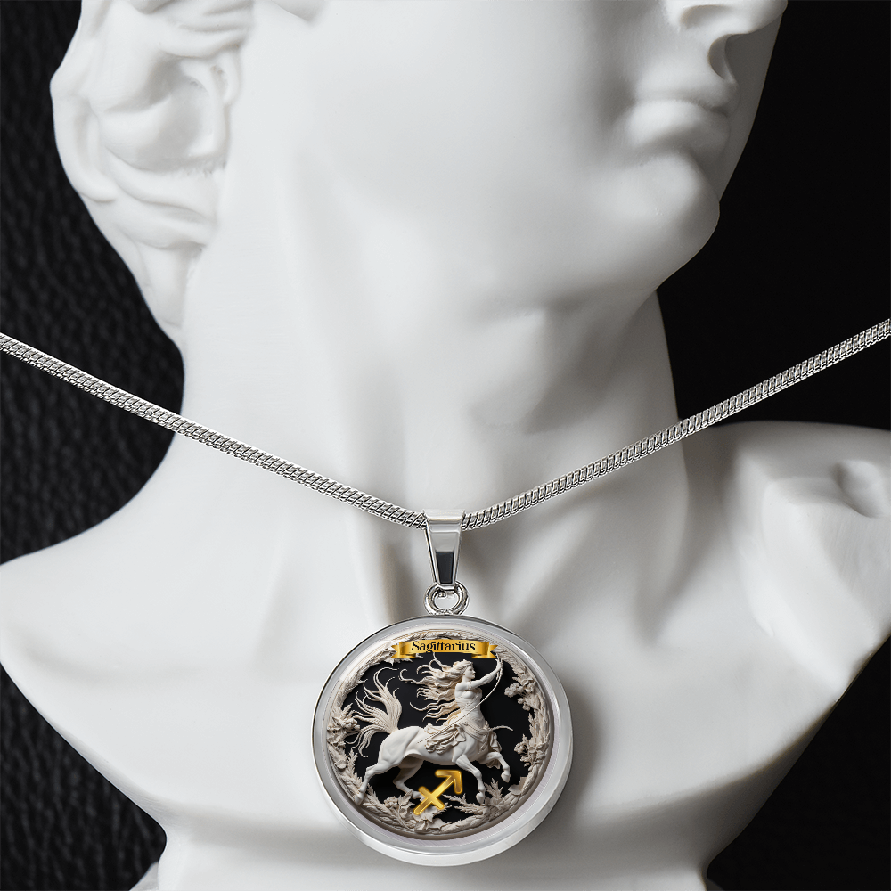 Sagittarius Zodiac Sign - Custom Crafted Necklace ShineOn Fulfillment