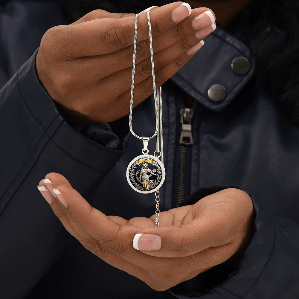 Virgo Zodiac Sign  - Custom Crafted Necklace ShineOn Fulfillment