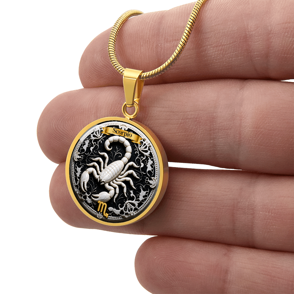 Scorpio Zodiac Sign Necklace - Custom Craft Design