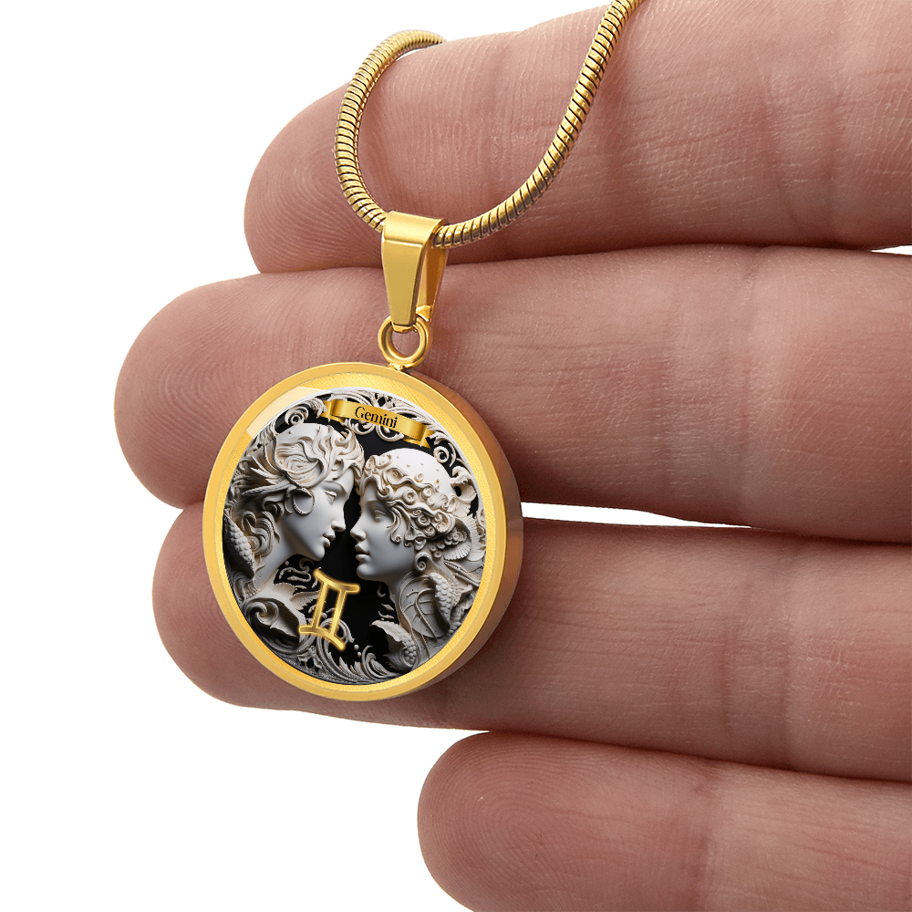 Gemini Zodiac Sign - Custom Crafted Necklace ShineOn Fulfillment