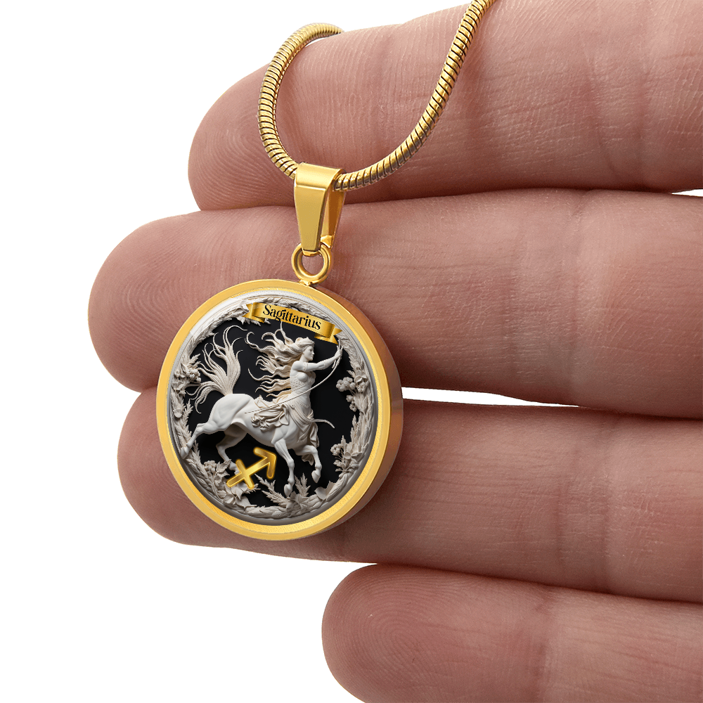 Sagittarius Zodiac Sign - Custom Crafted Necklace ShineOn Fulfillment