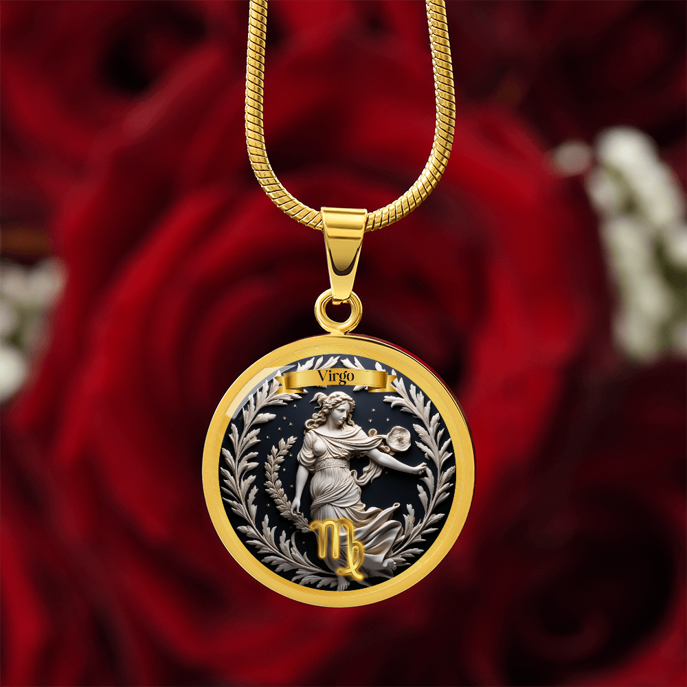 Virgo Zodiac Sign  - Custom Crafted Necklace ShineOn Fulfillment