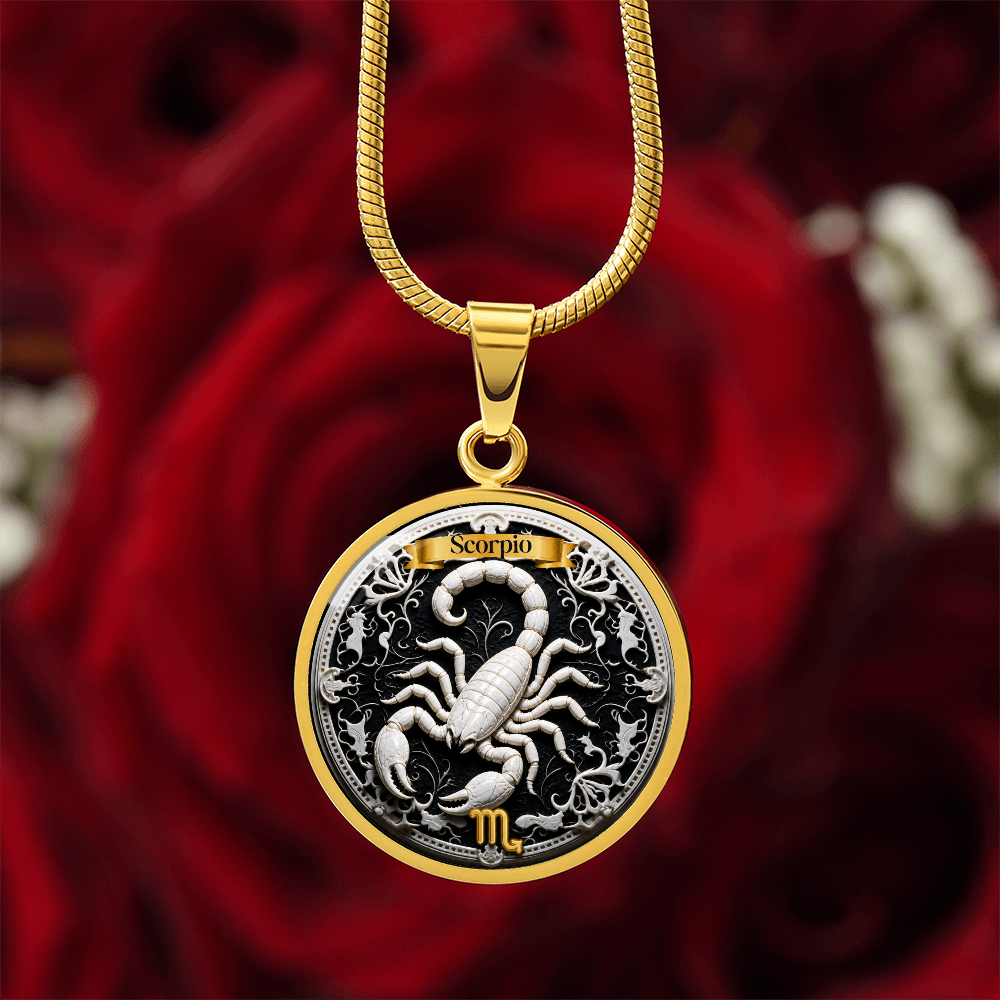 Scorpio Zodiac Sign Necklace - Custom Craft Design