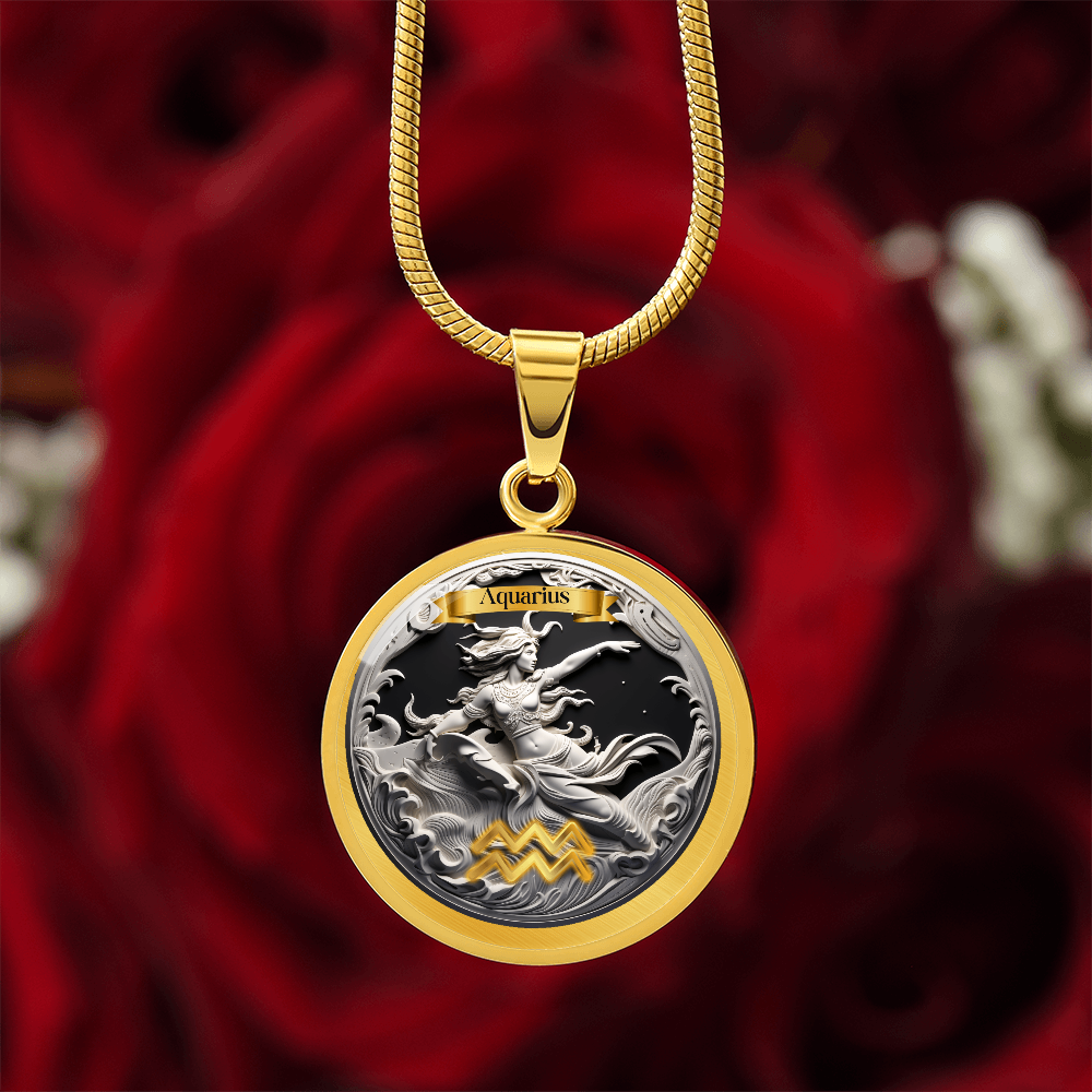 Aquarius Zodiac Signs - Custom Crafted Necklace ShineOn Fulfillment