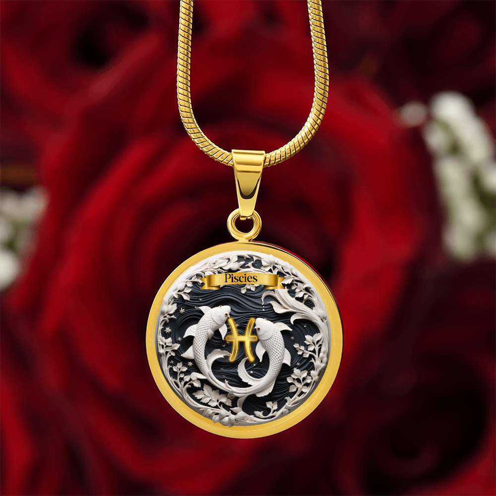 Pisces Zodiac Sign- Custom Crafted Necklace ShineOn Fulfillment