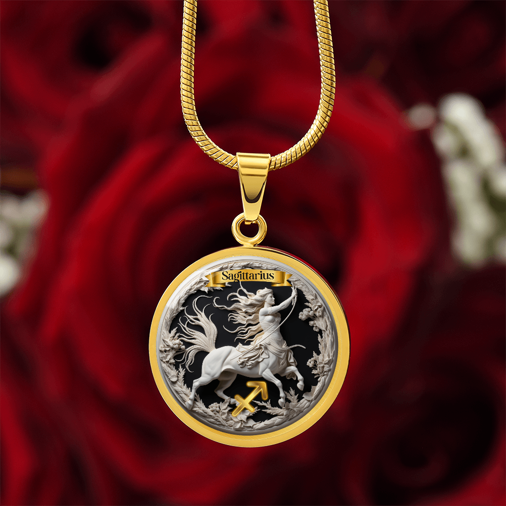 Sagittarius Zodiac Sign - Custom Crafted Necklace ShineOn Fulfillment
