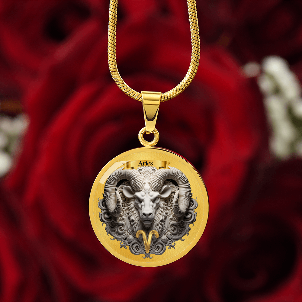 Aries Zodiac Sign- Custom Crafted Necklace ShineOn Fulfillment