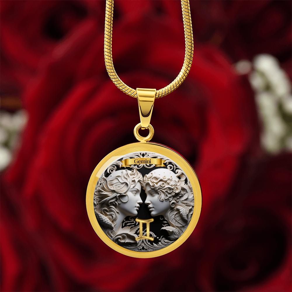 Gemini Zodiac Sign - Custom Crafted Necklace ShineOn Fulfillment