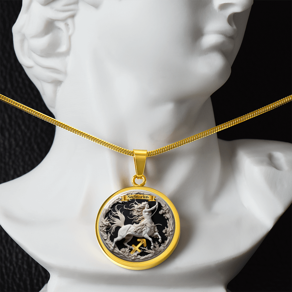 Sagittarius Zodiac Sign - Custom Crafted Necklace ShineOn Fulfillment