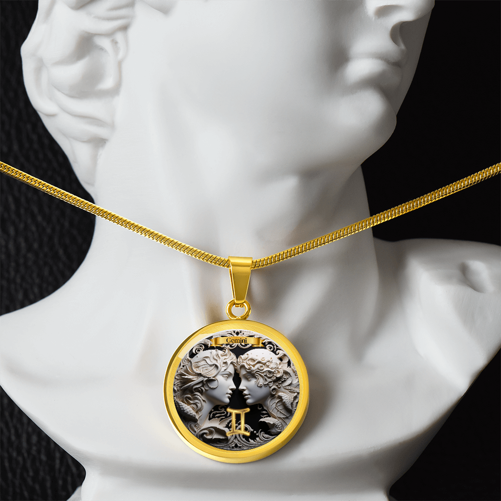 Gemini Zodiac Sign - Custom Crafted Necklace ShineOn Fulfillment