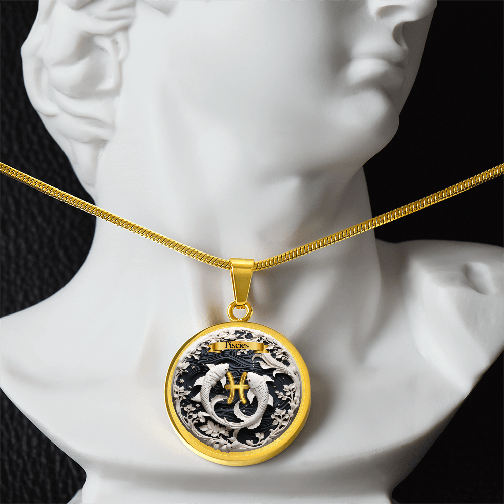 Pisces Zodiac Sign- Custom Crafted Necklace ShineOn Fulfillment