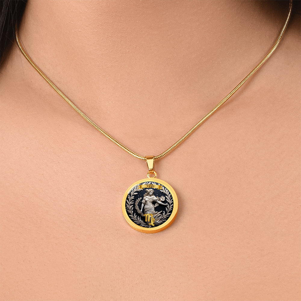 Virgo Zodiac Sign  - Custom Crafted Necklace ShineOn Fulfillment