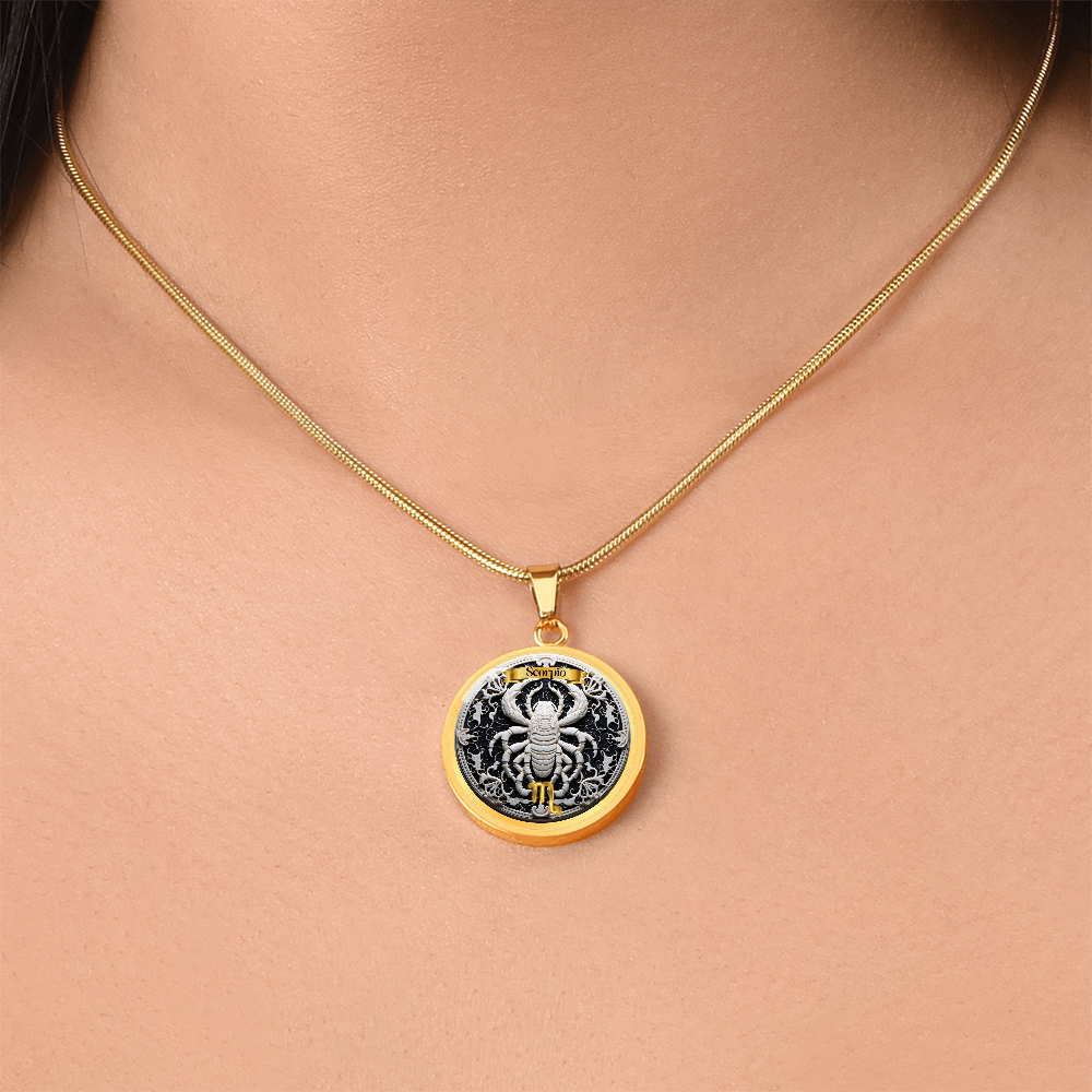 Scorpio Zodiac Sign- Custom Crafted Necklace ShineOn Fulfillment