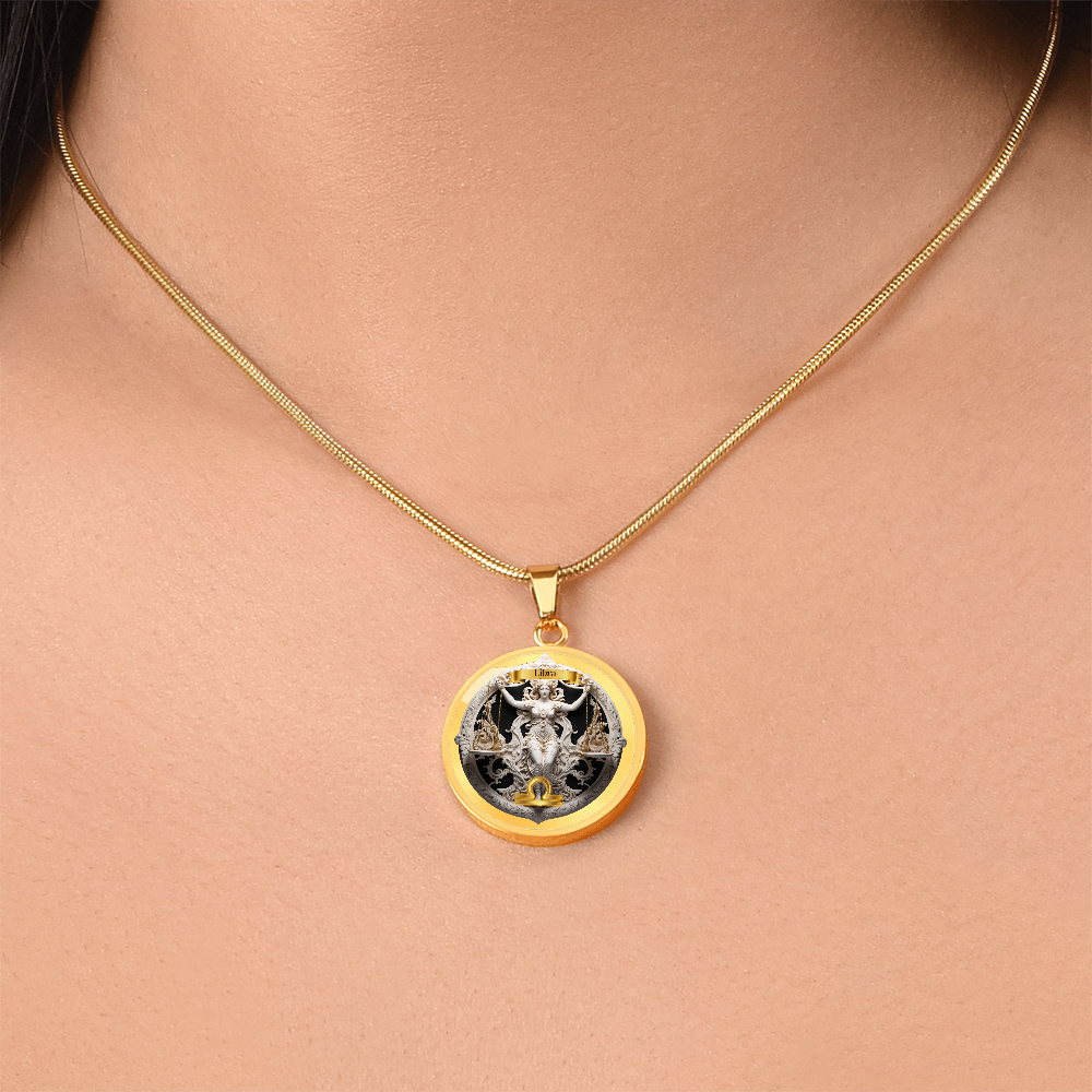 Libra Zodiac Sign- Custom Crafted Necklace ShineOn Fulfillment