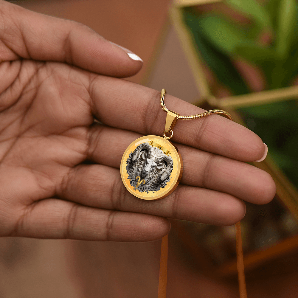 Aries Zodiac Sign- Custom Crafted Necklace ShineOn Fulfillment