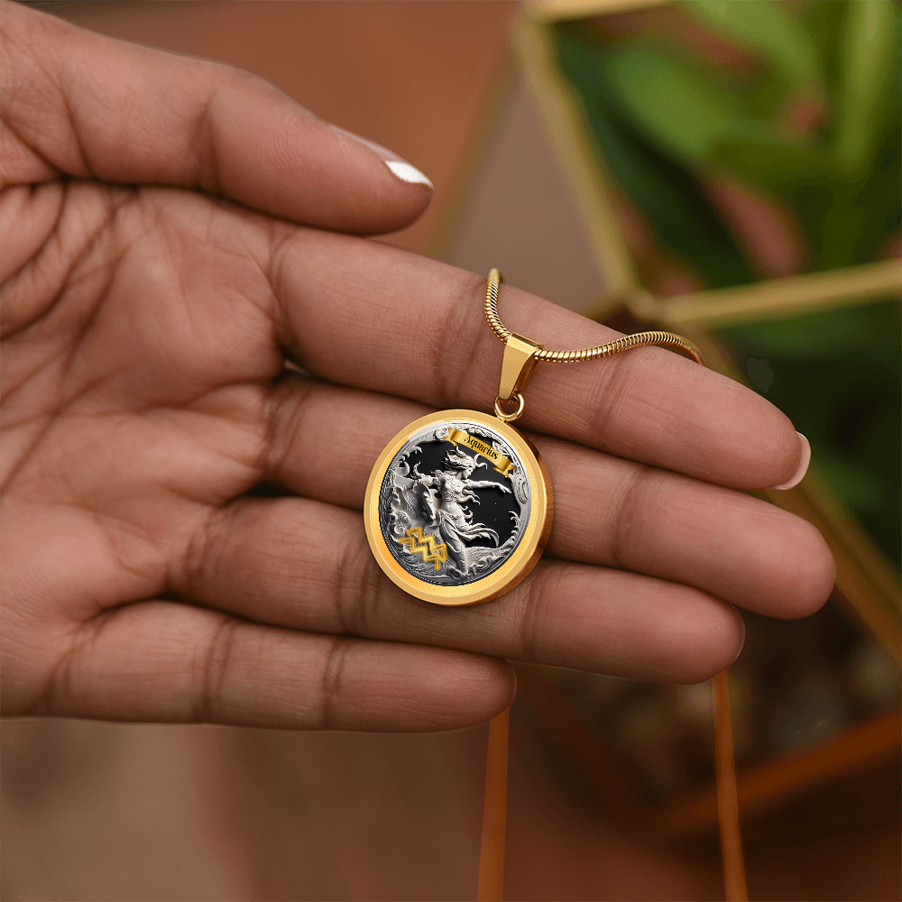 Aquarius Zodiac Signs - Custom Crafted Necklace ShineOn Fulfillment