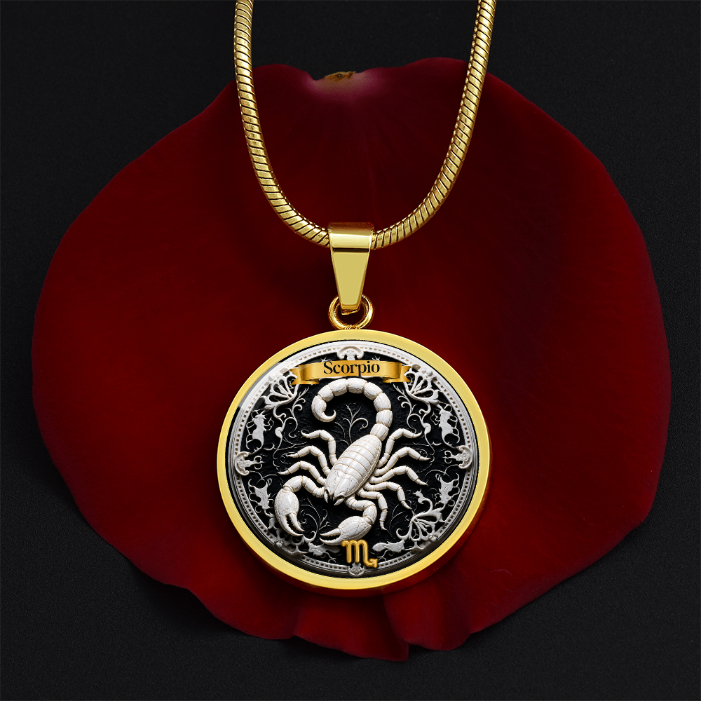 Scorpio Zodiac Sign Necklace - Custom Craft Design