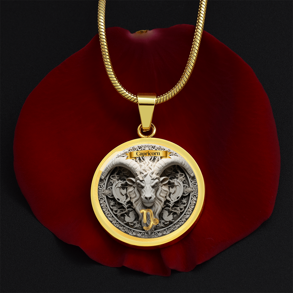 Capricorn Zodiac Sign- Custom Crafted Necklace ShineOn Fulfillment