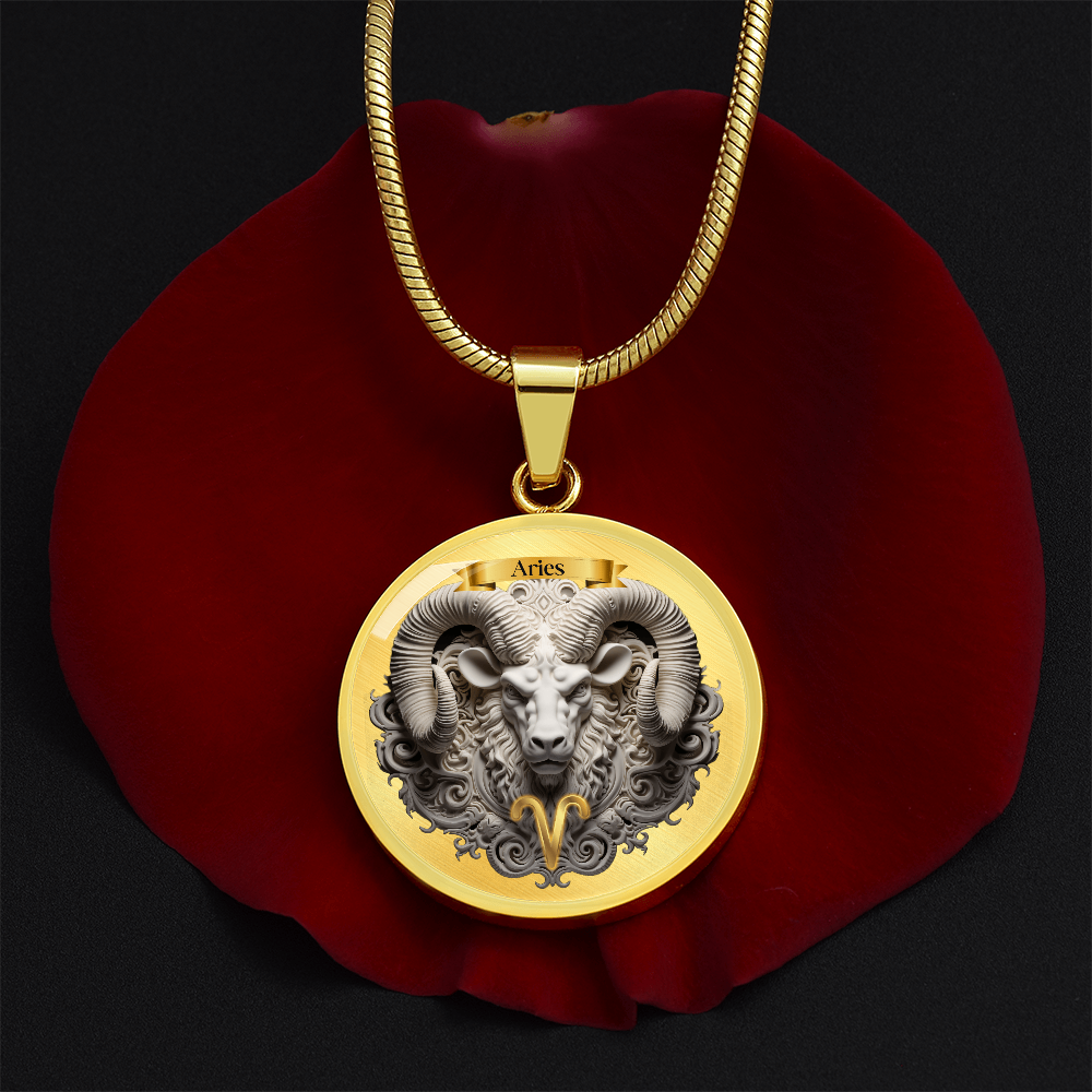Aries Zodiac Sign- Custom Crafted Necklace ShineOn Fulfillment