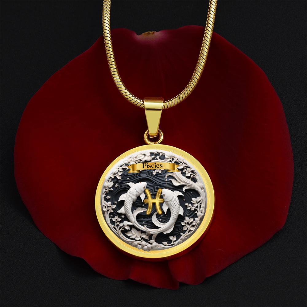 Pisces Zodiac Sign- Custom Crafted Necklace ShineOn Fulfillment