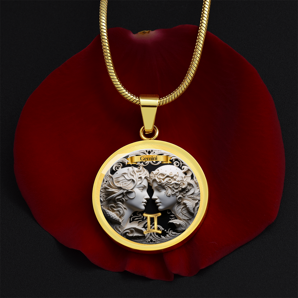 Gemini Zodiac Sign - Custom Crafted Necklace ShineOn Fulfillment