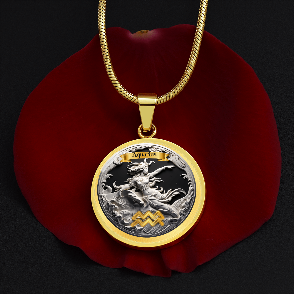 Aquarius Zodiac Signs - Custom Crafted Necklace ShineOn Fulfillment