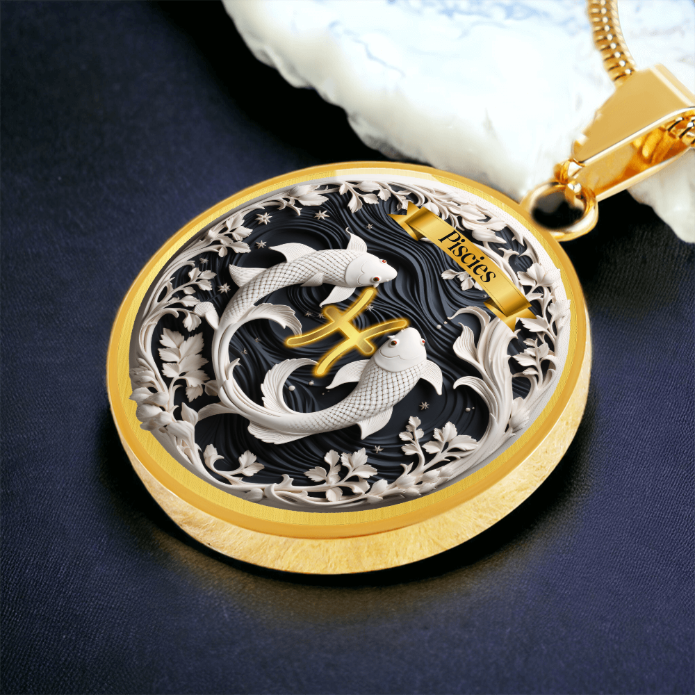 Pisces Zodiac Sign- Custom Crafted Necklace ShineOn Fulfillment