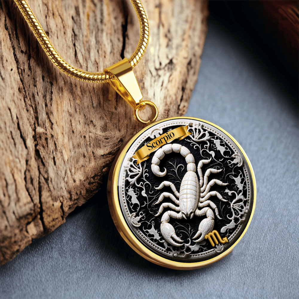 Scorpio Zodiac Sign Necklace - Custom Craft Design