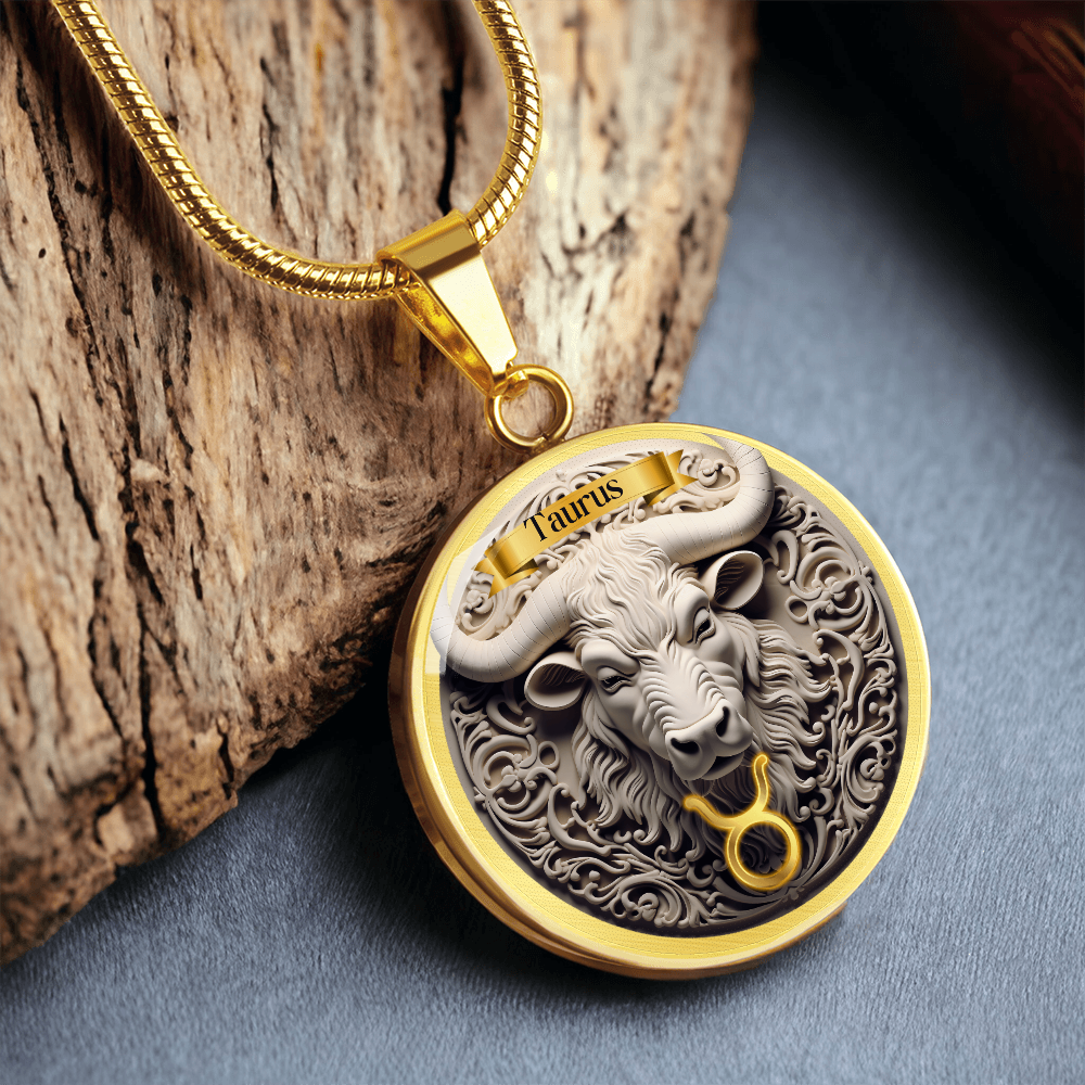 Taurus Zodiac Sign - Custom Crafted Necklace ShineOn Fulfillment