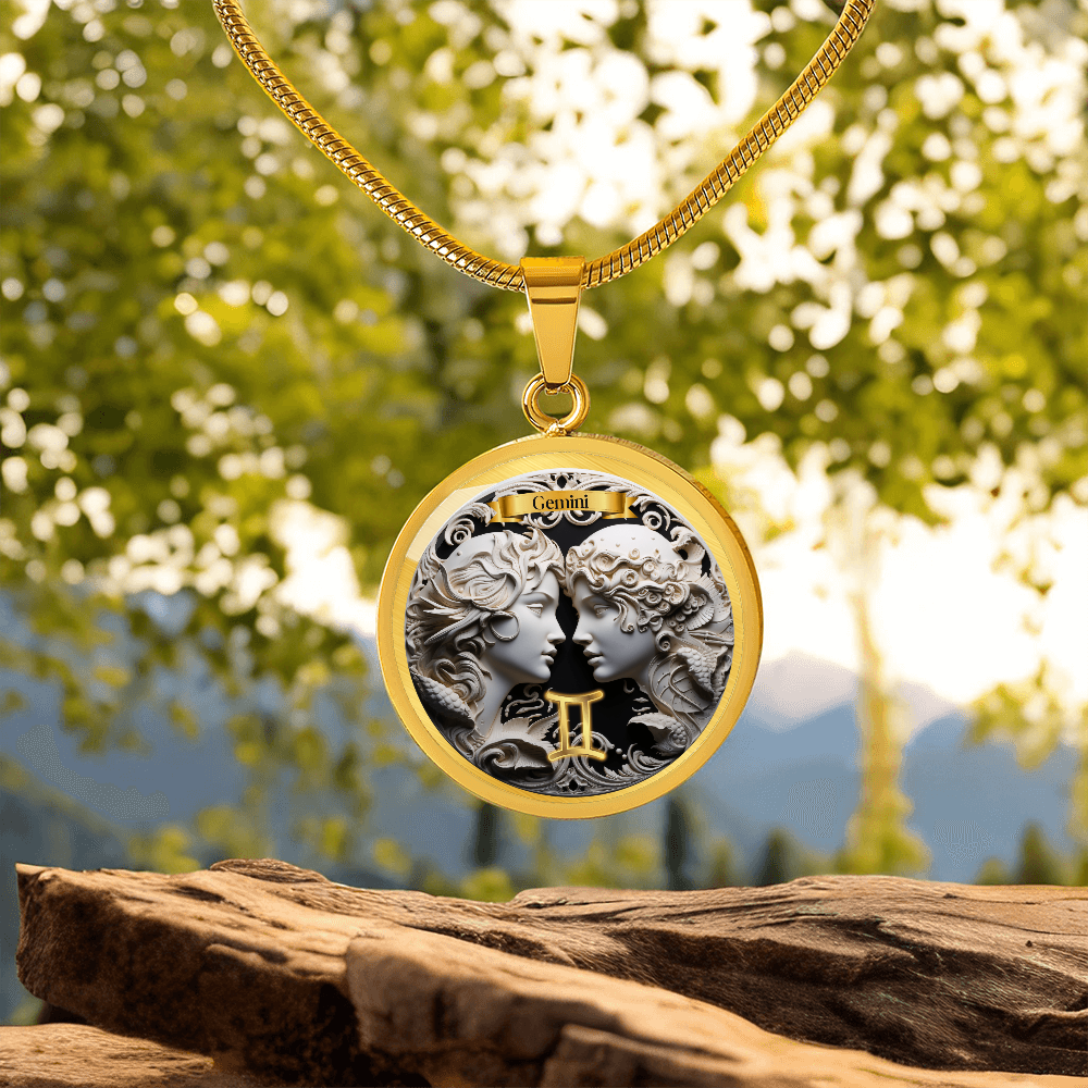 Gemini Zodiac Sign - Custom Crafted Necklace ShineOn Fulfillment