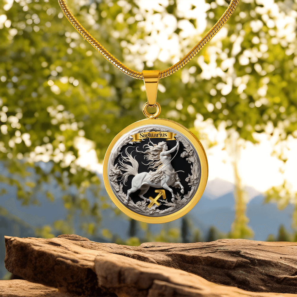 Sagittarius Zodiac Sign - Custom Crafted Necklace ShineOn Fulfillment