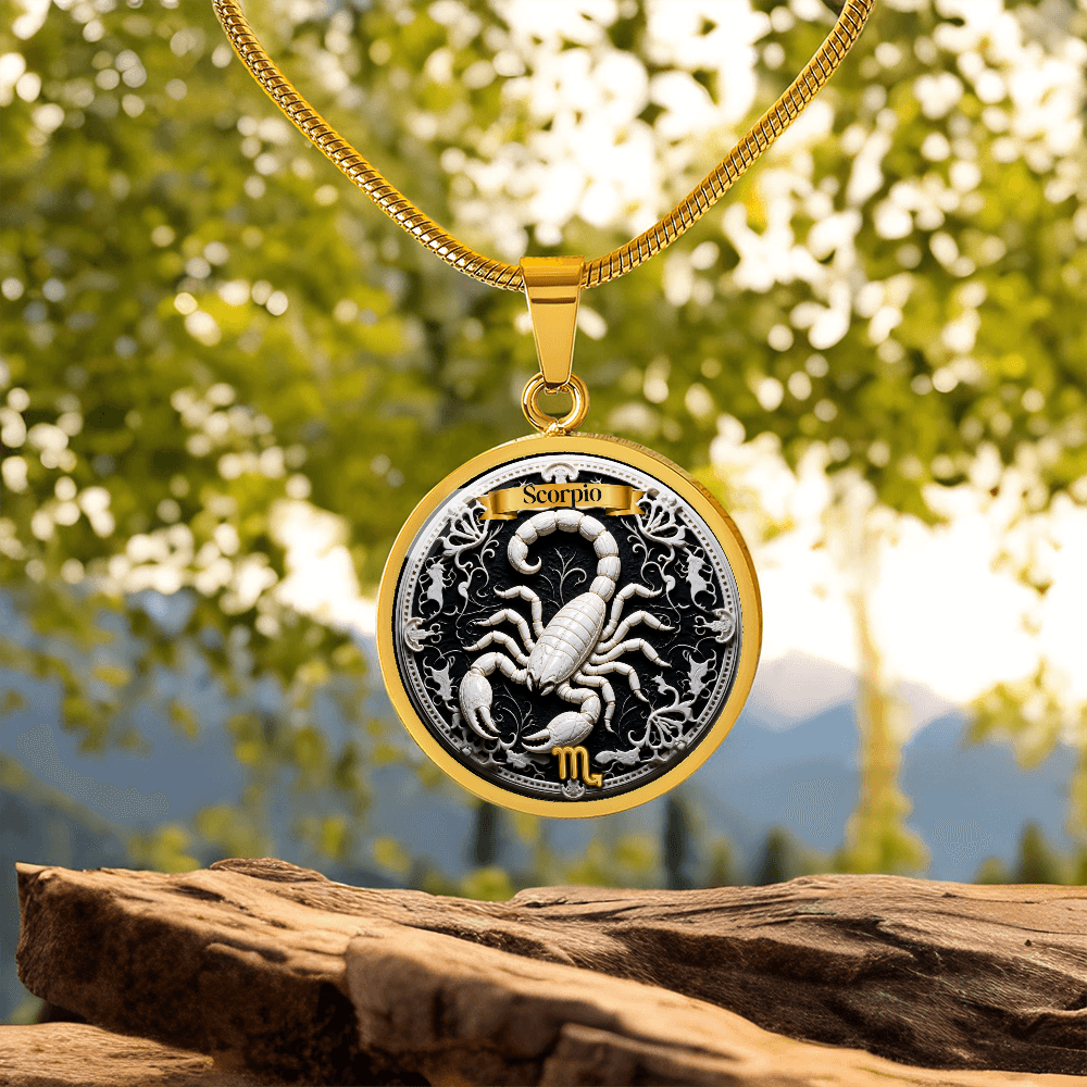 Scorpio Zodiac Sign Necklace - Custom Craft Design