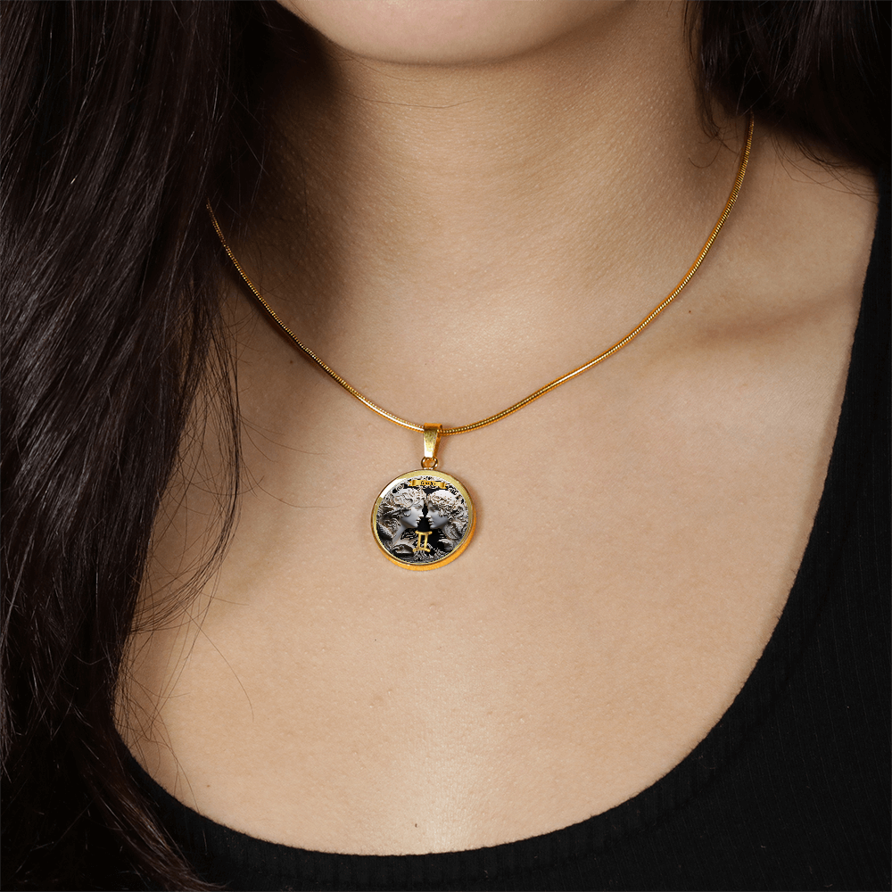 Gemini Zodiac Sign - Custom Crafted Necklace ShineOn Fulfillment