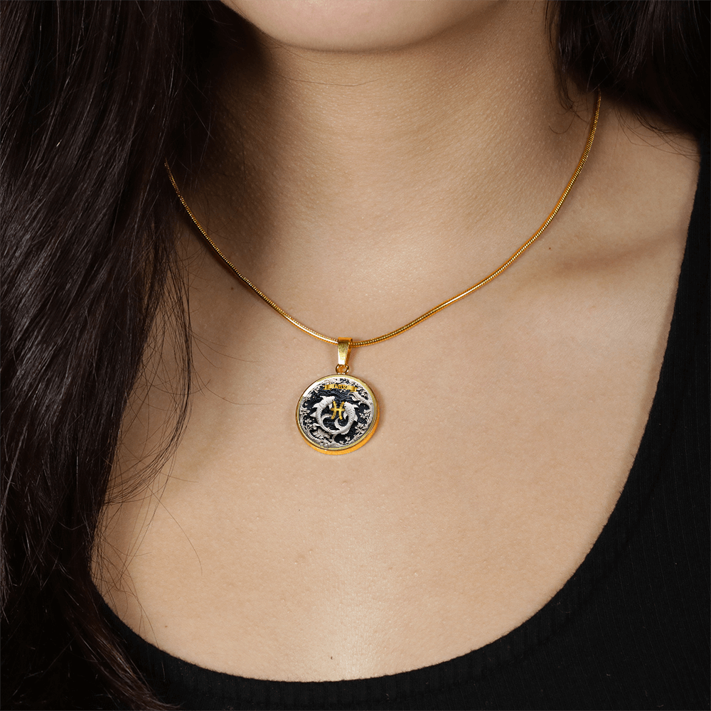 Pisces Zodiac Sign- Custom Crafted Necklace ShineOn Fulfillment