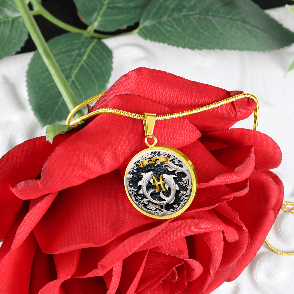 Pisces Zodiac Sign- Custom Crafted Necklace ShineOn Fulfillment