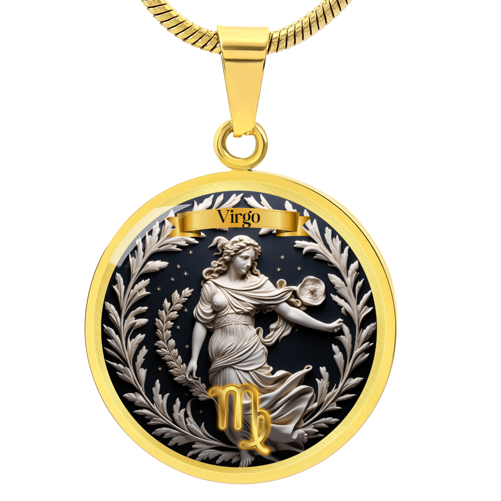 Virgo Zodiac Sign  - Custom Crafted Necklace ShineOn Fulfillment
