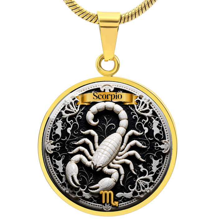 Scorpio Zodiac Sign Necklace - Custom Craft Design
