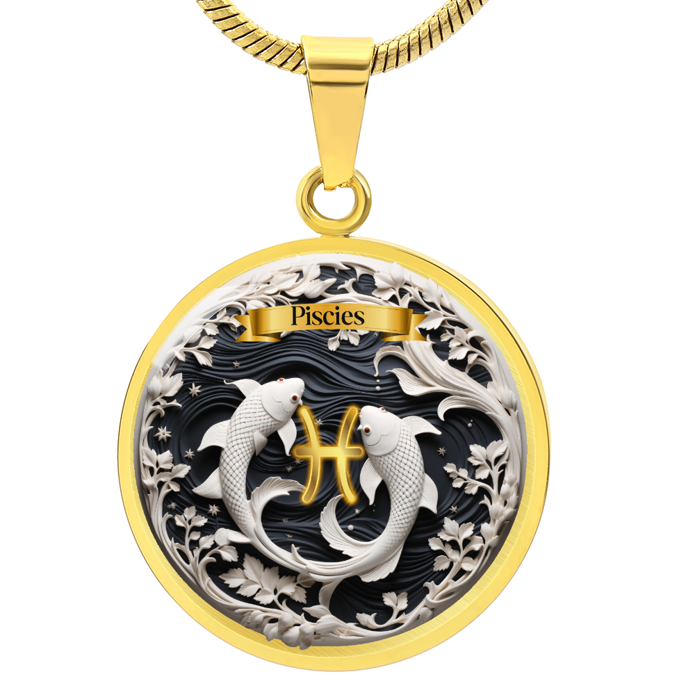 Pisces Zodiac Sign- Custom Crafted Necklace ShineOn Fulfillment