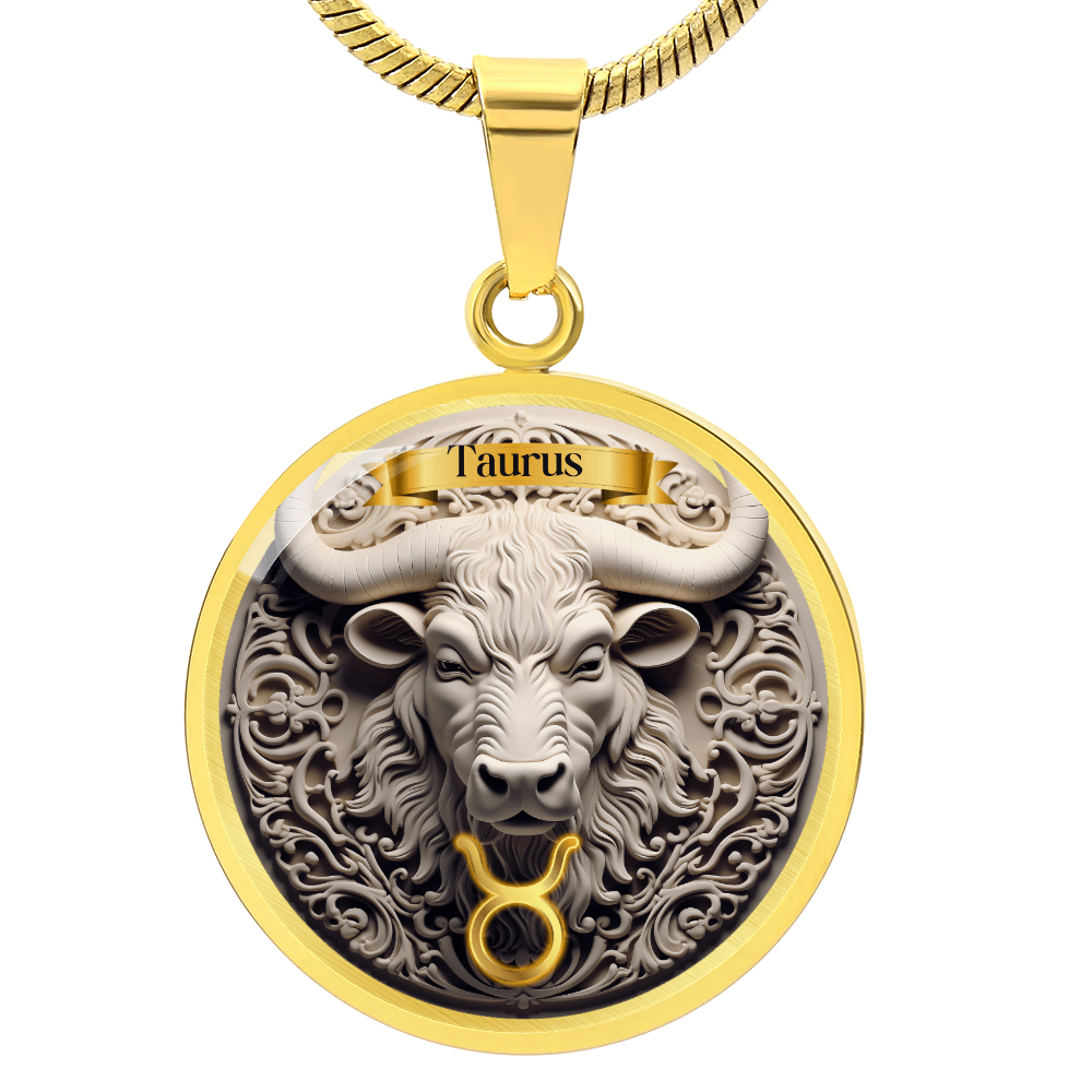 Taurus Zodiac Sign - Custom Crafted Necklace ShineOn Fulfillment