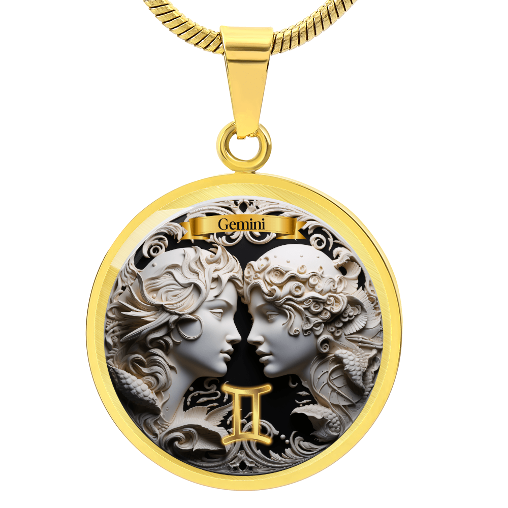 Gemini Zodiac Sign - Custom Crafted Necklace ShineOn Fulfillment