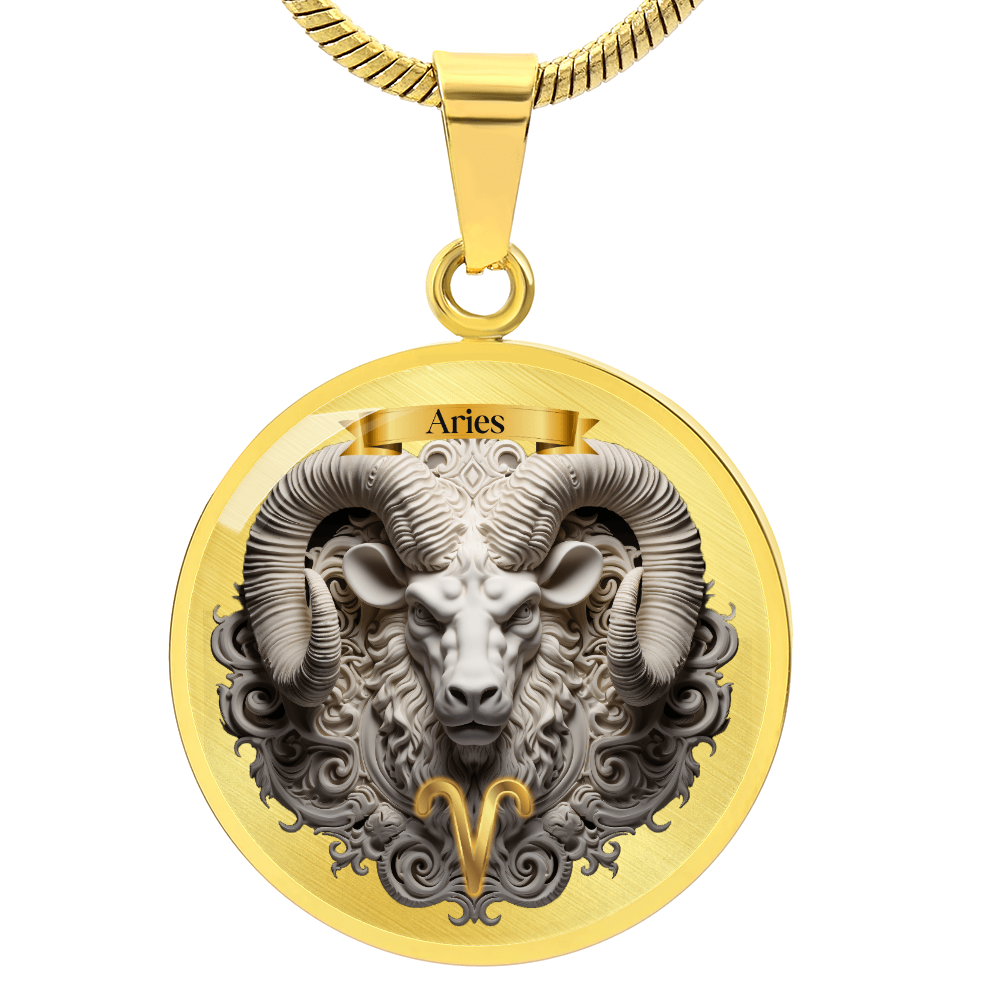 Aries Zodiac Sign- Custom Crafted Necklace ShineOn Fulfillment